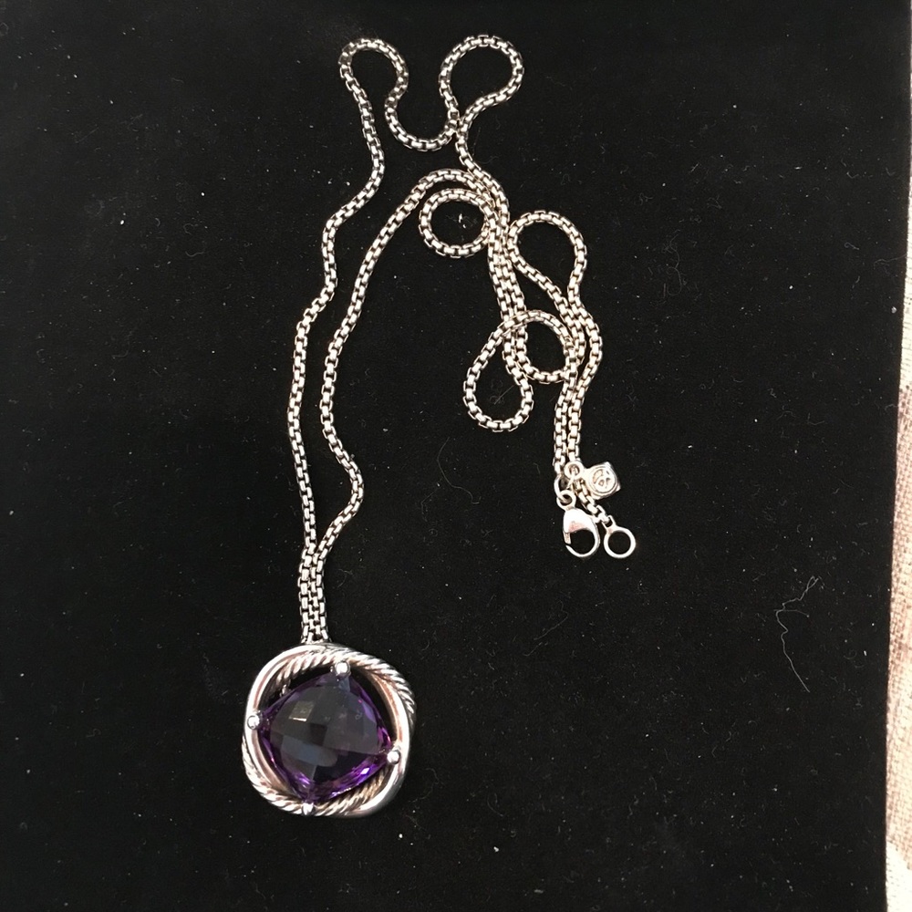 David Yurman Amethyst Infinity necklace